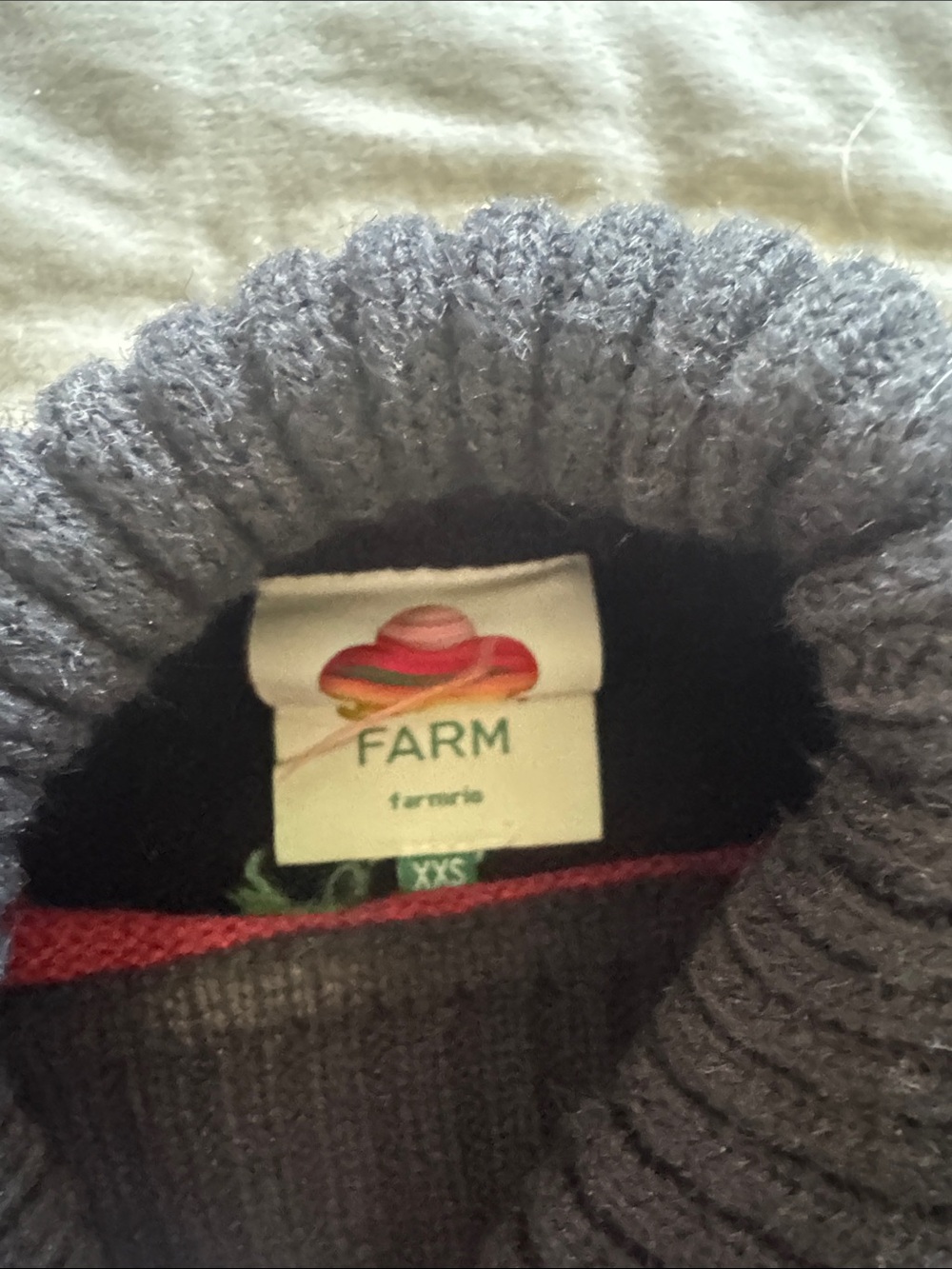 FARM Rio Black Turtleneck Sweater with Pink & Red Floral Embroidery - Picture 2 of 4